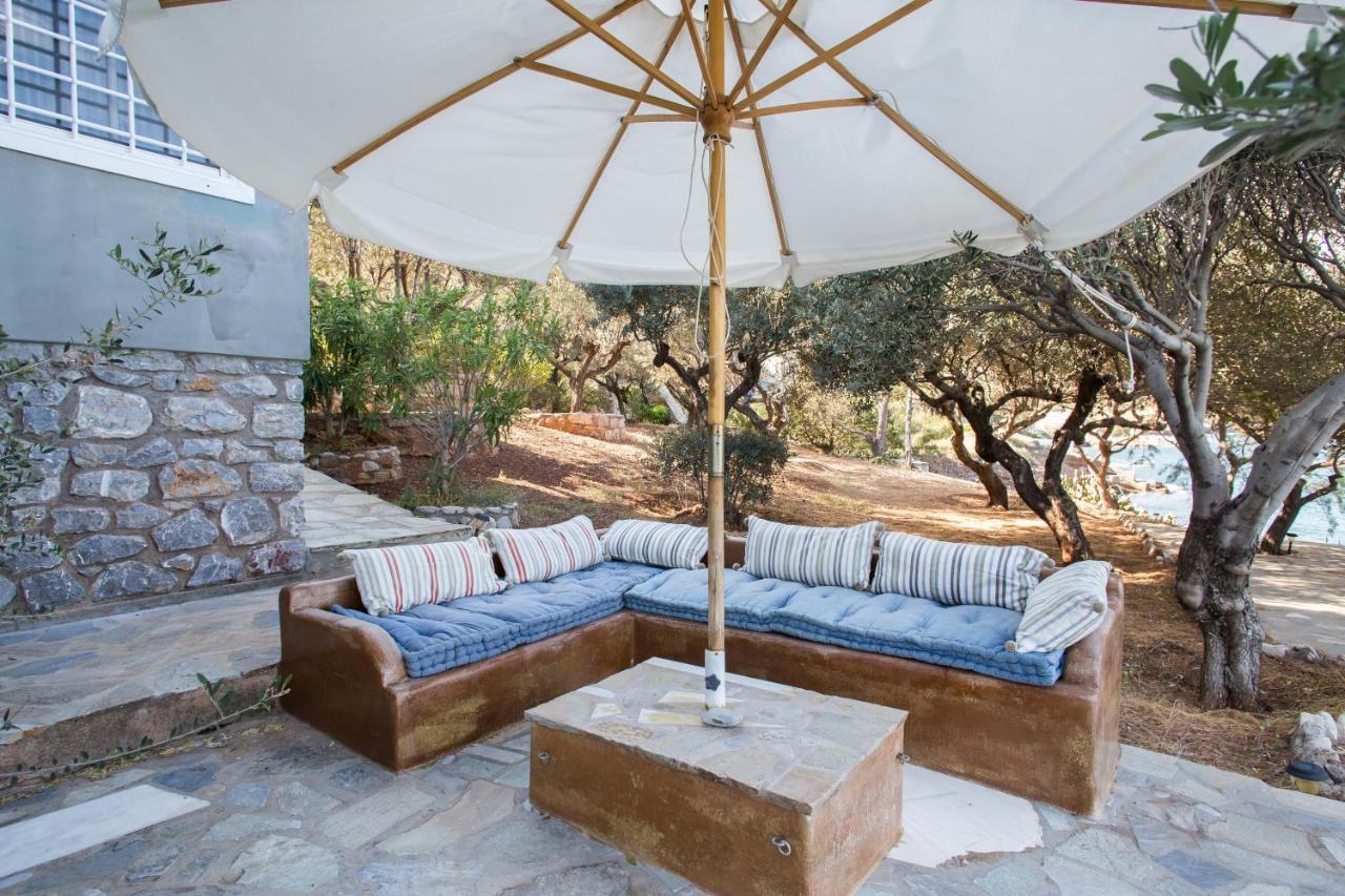 Lady Of Hydra Villa, Sea Front View, Private Beach 외부 사진